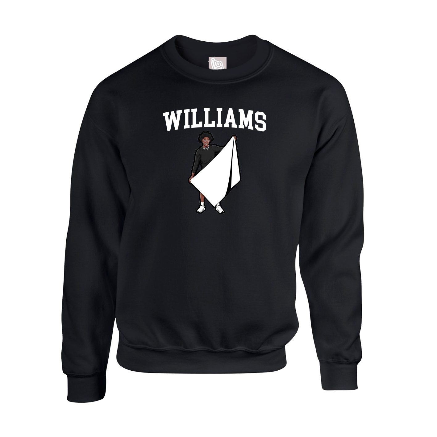 Fleece Crew — Shirsey in Black
