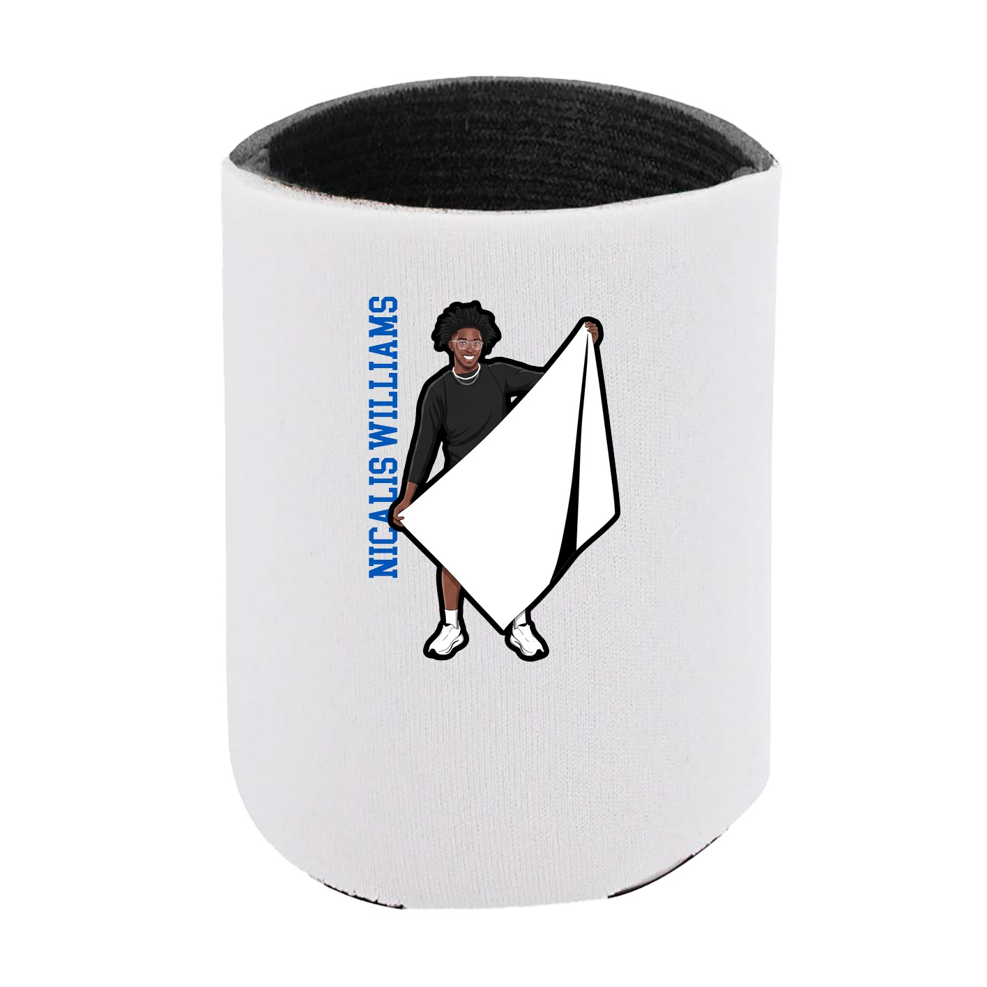 Can Holder — Name Vertical in White