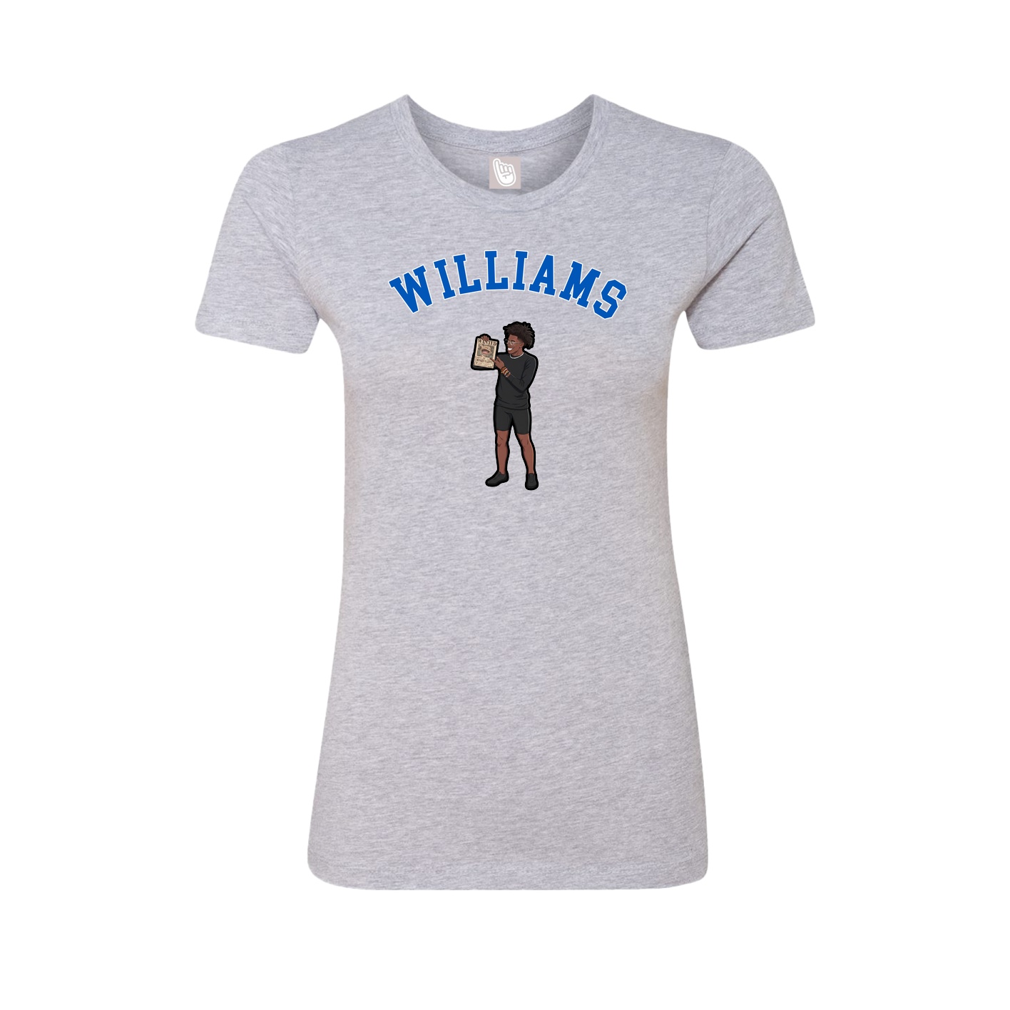 Fitted Women's Tee — Shirsey Arch in Grey