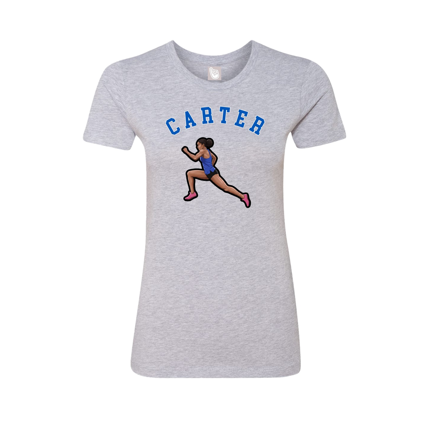 Fitted Women's Tee — Shirsey Arch in Grey