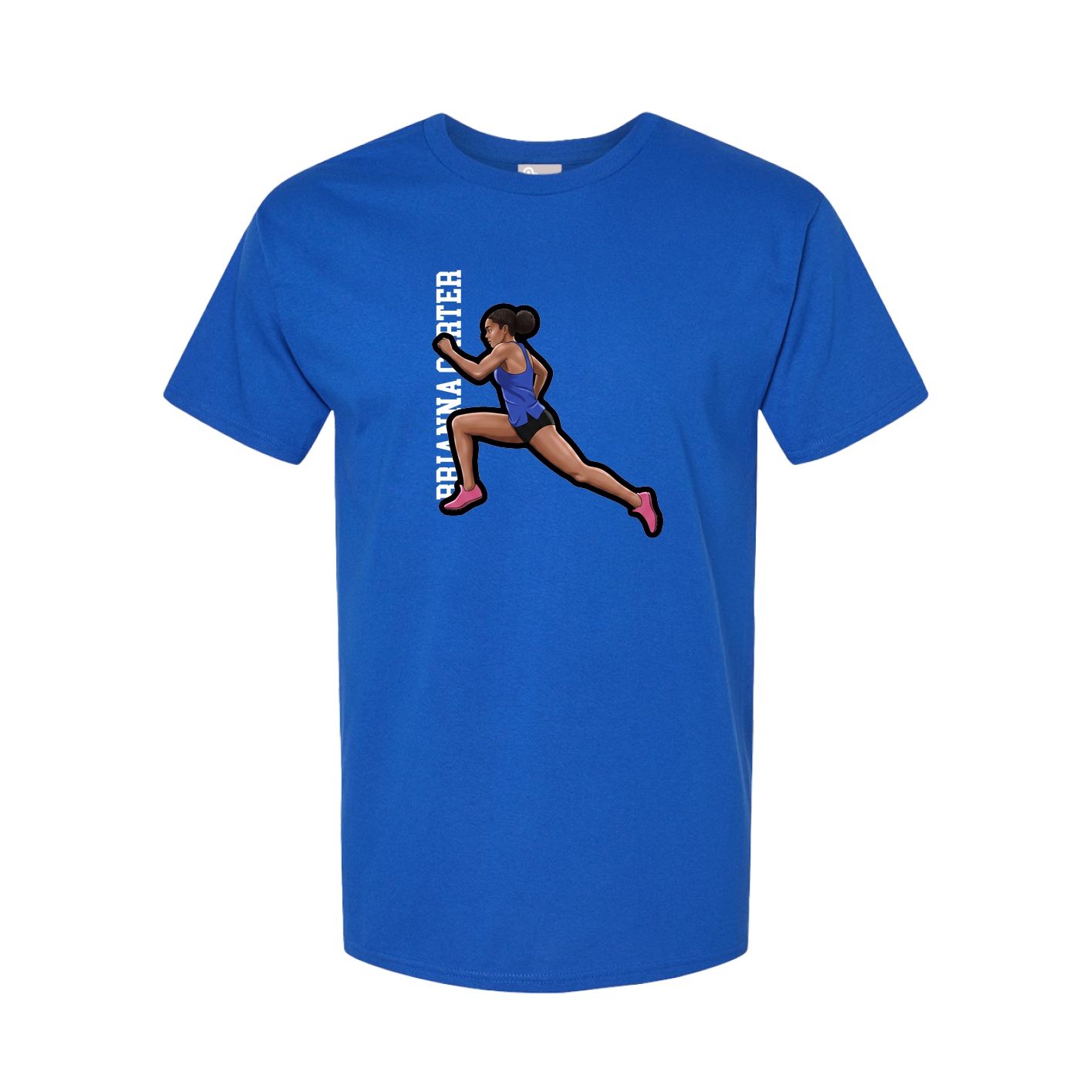 Tee — Name Vertical in Royal