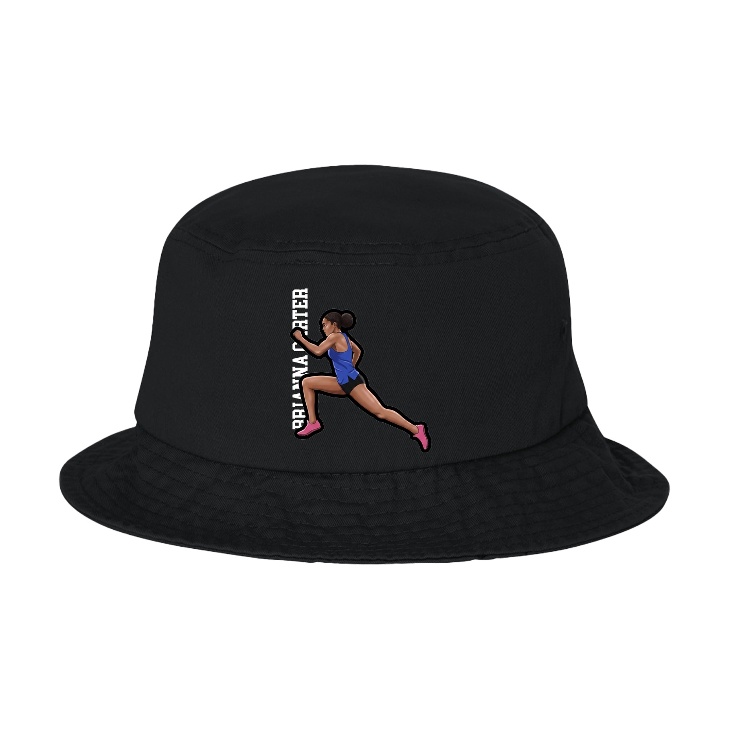 Bucket Cap — Name Vertical in Black