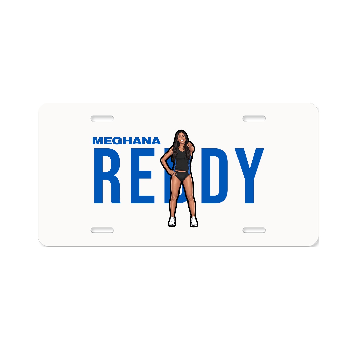 License Plate — Player Name in Classic