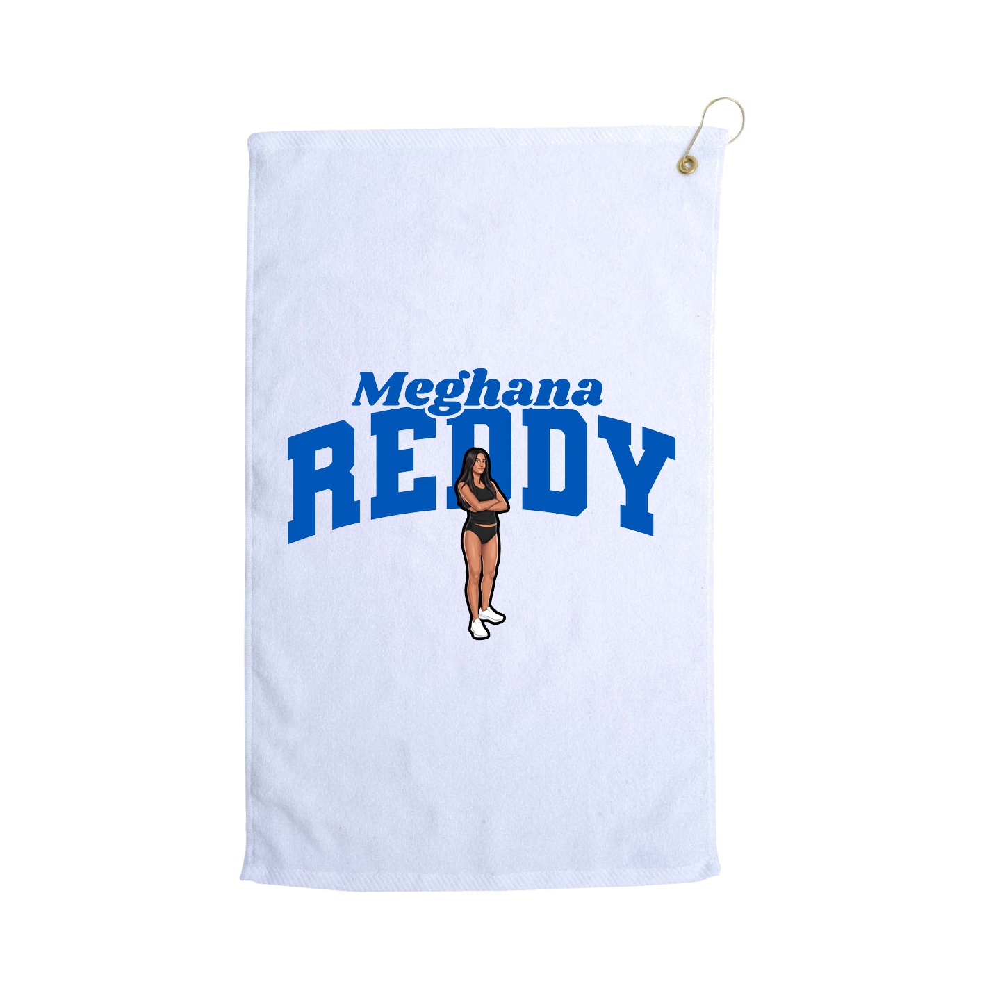 Golf Towel — Signature Arch in White