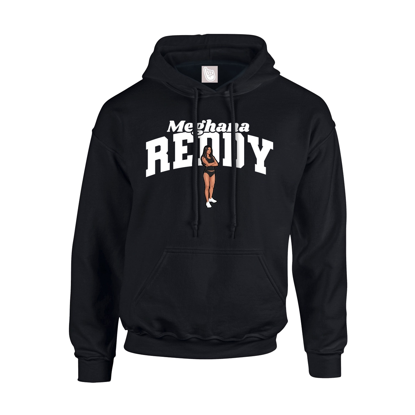 Hoodie — Signature Arch in Black