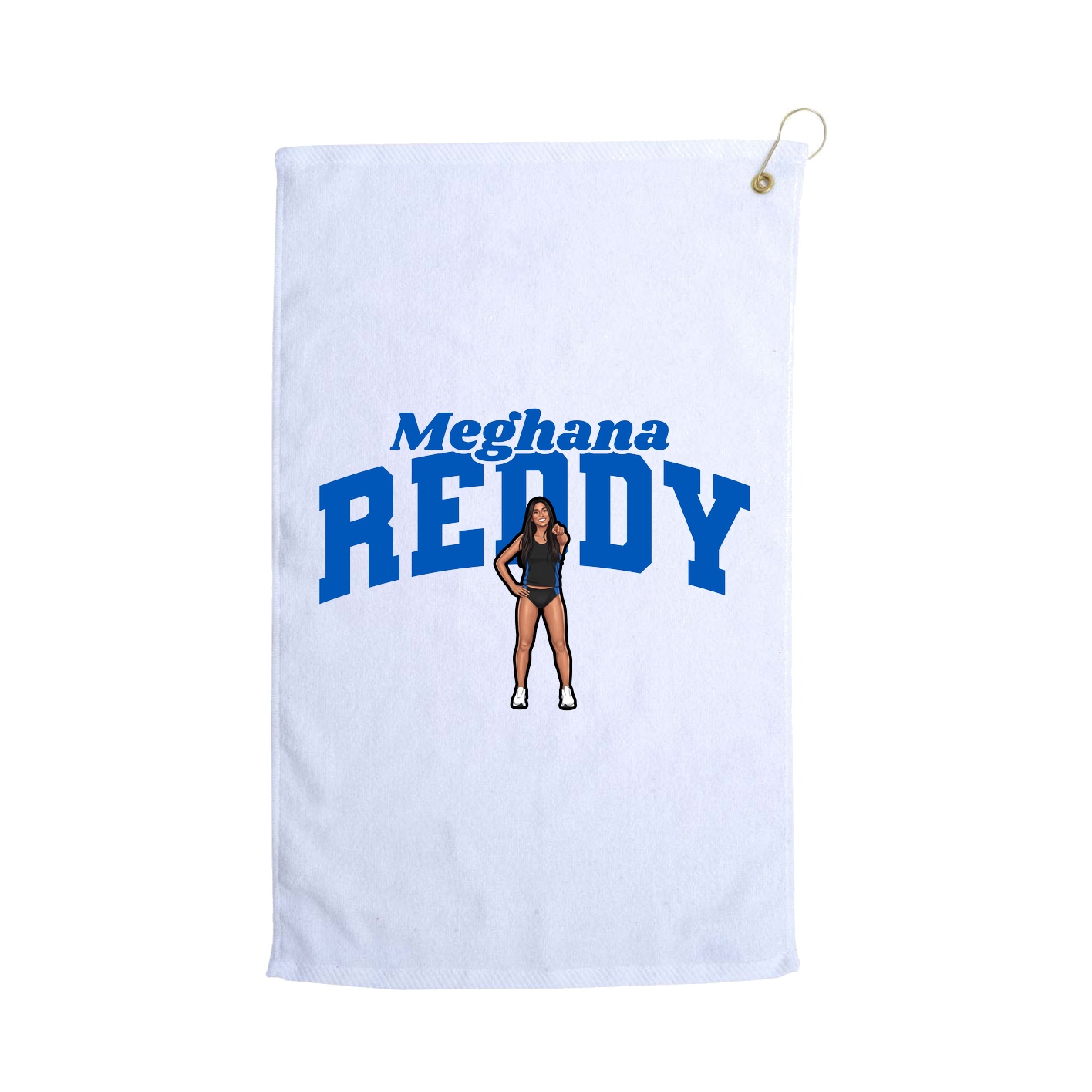Golf Towel — Signature Arch in White