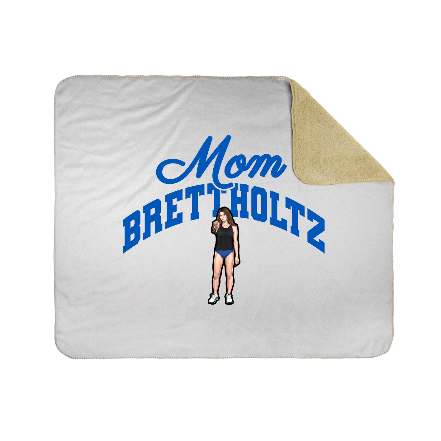 Throw Blanket — Mothers Day Arch in White