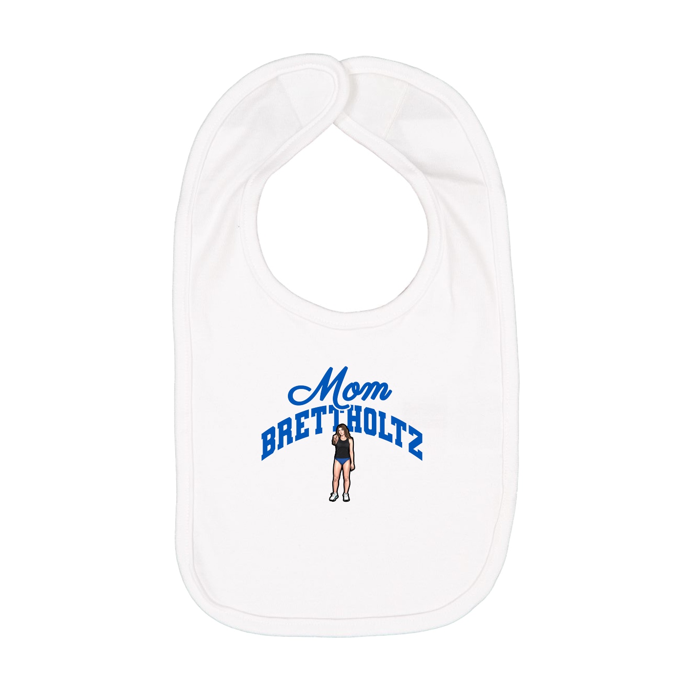 Infant Bib — Mothers Day Arch in White