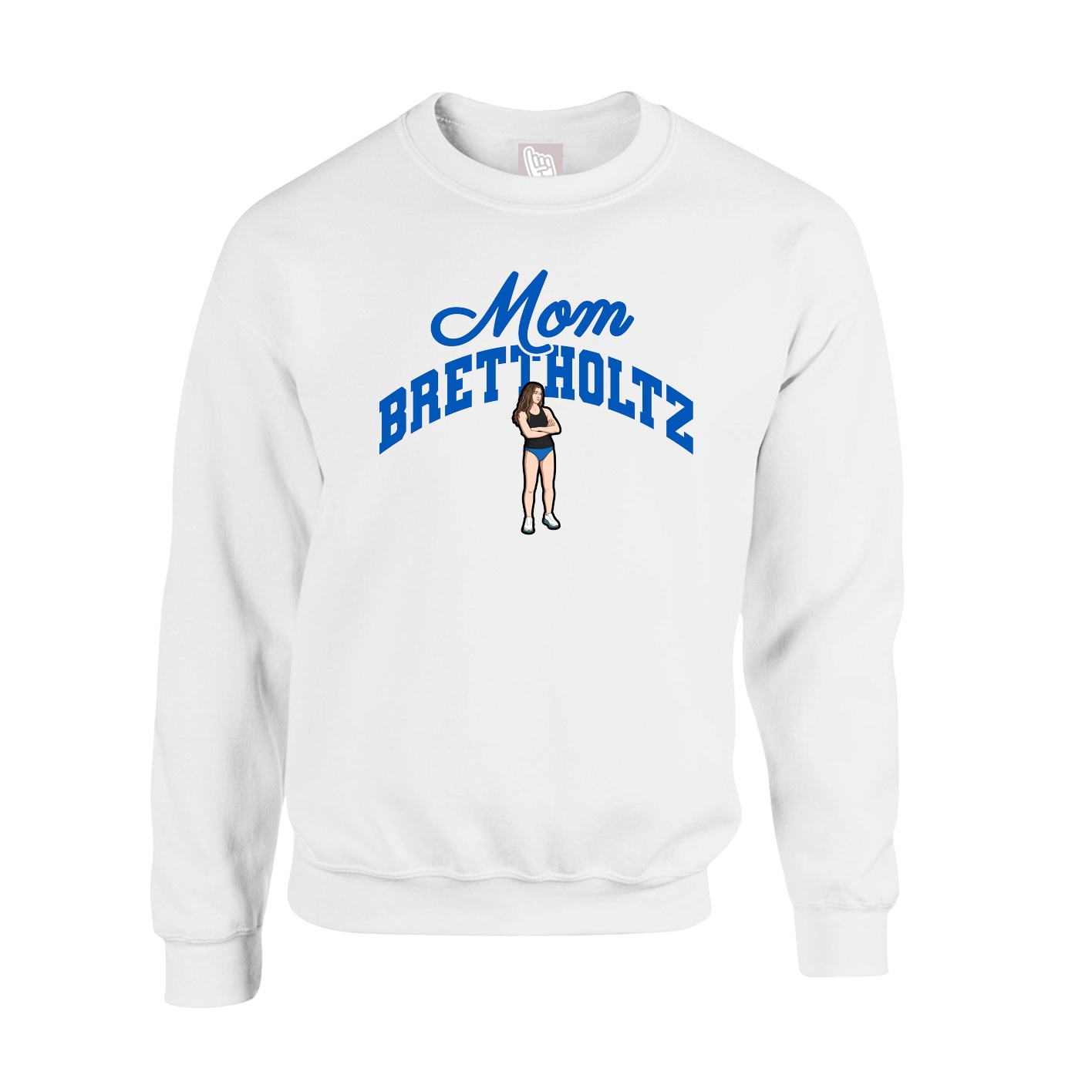 Fleece Crew — Mothers Day Arch in White