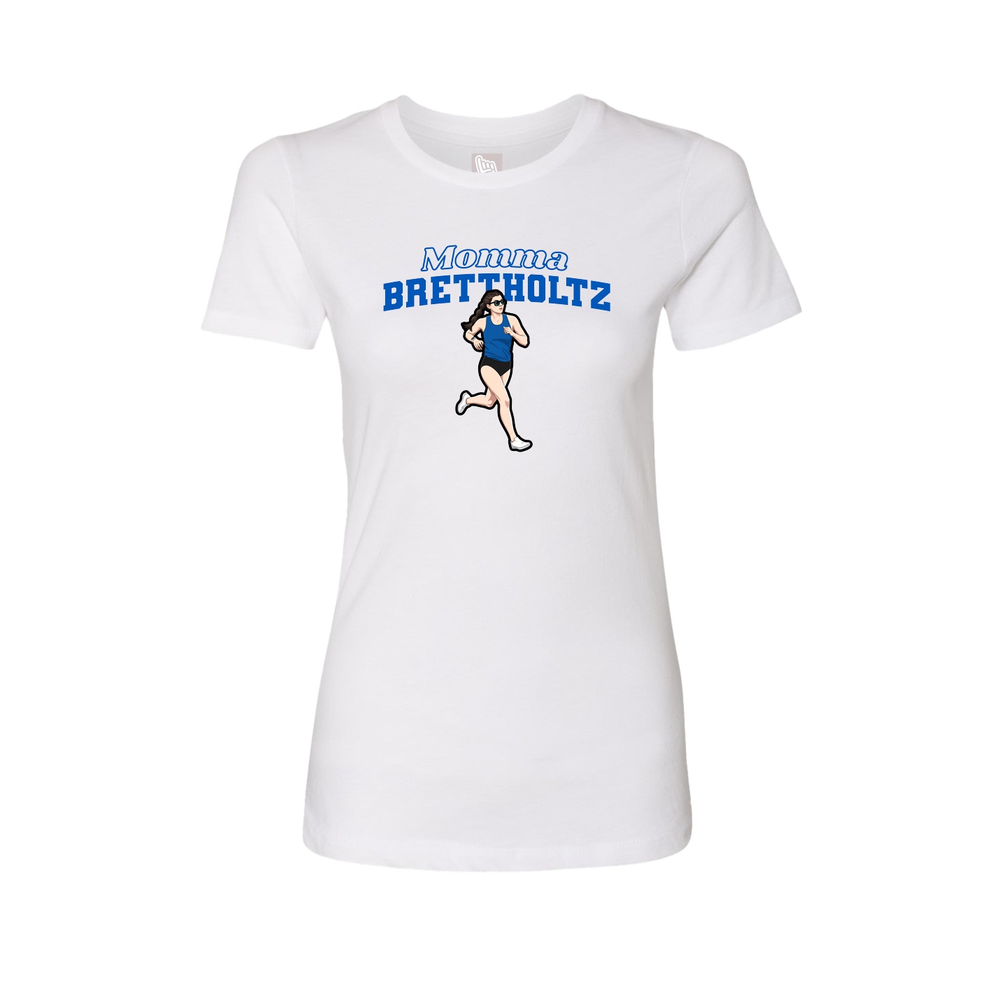 Womens Tee — Mothers Day Block in White