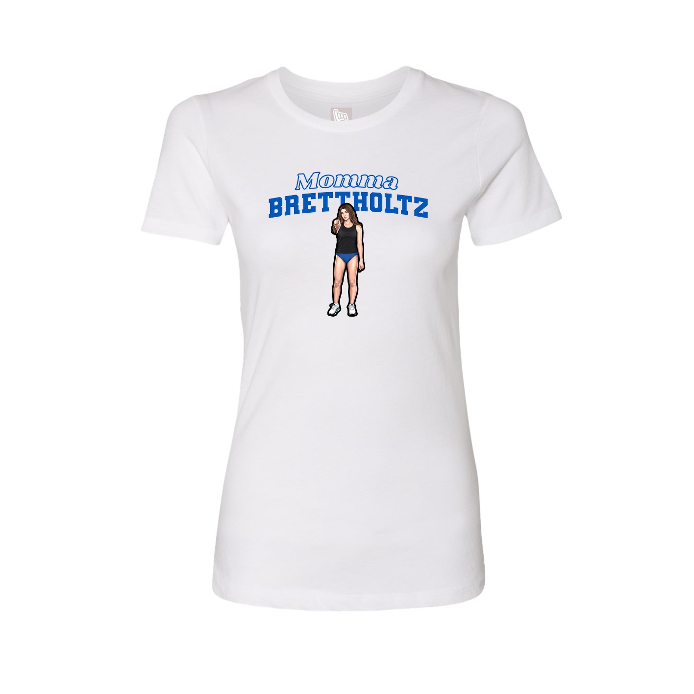 Womens Tee — Mothers Day Block in White