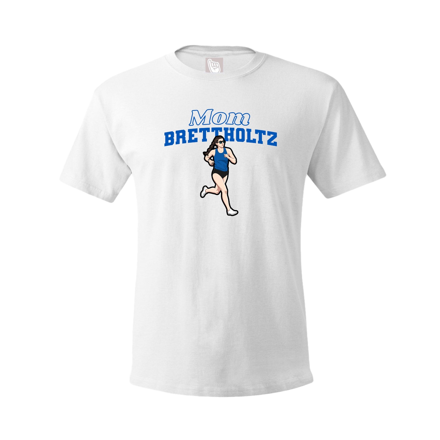 Youth Tee — Mothers Day Block in White