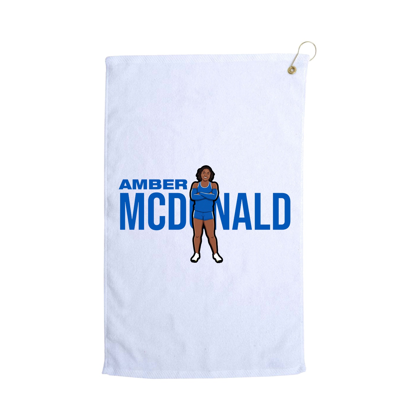 Golf Towel — Player Name in White
