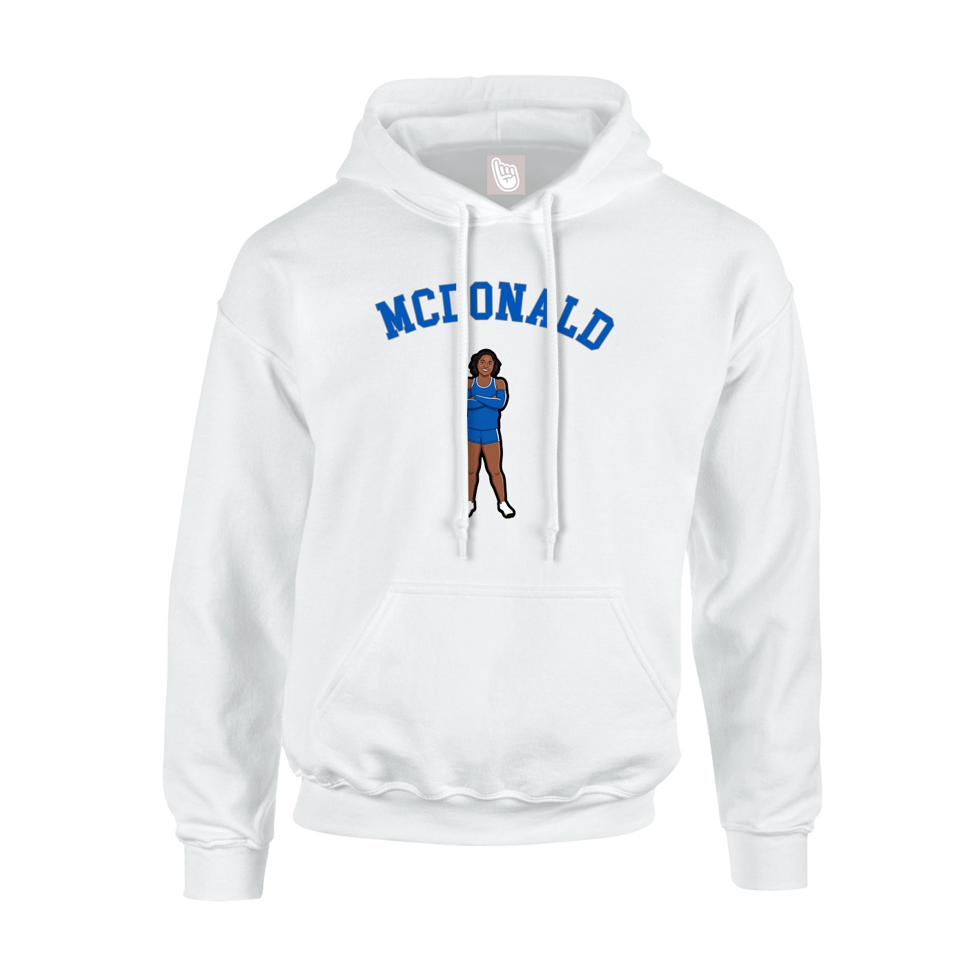 Youth Hoodie — Shirsey Arch in White