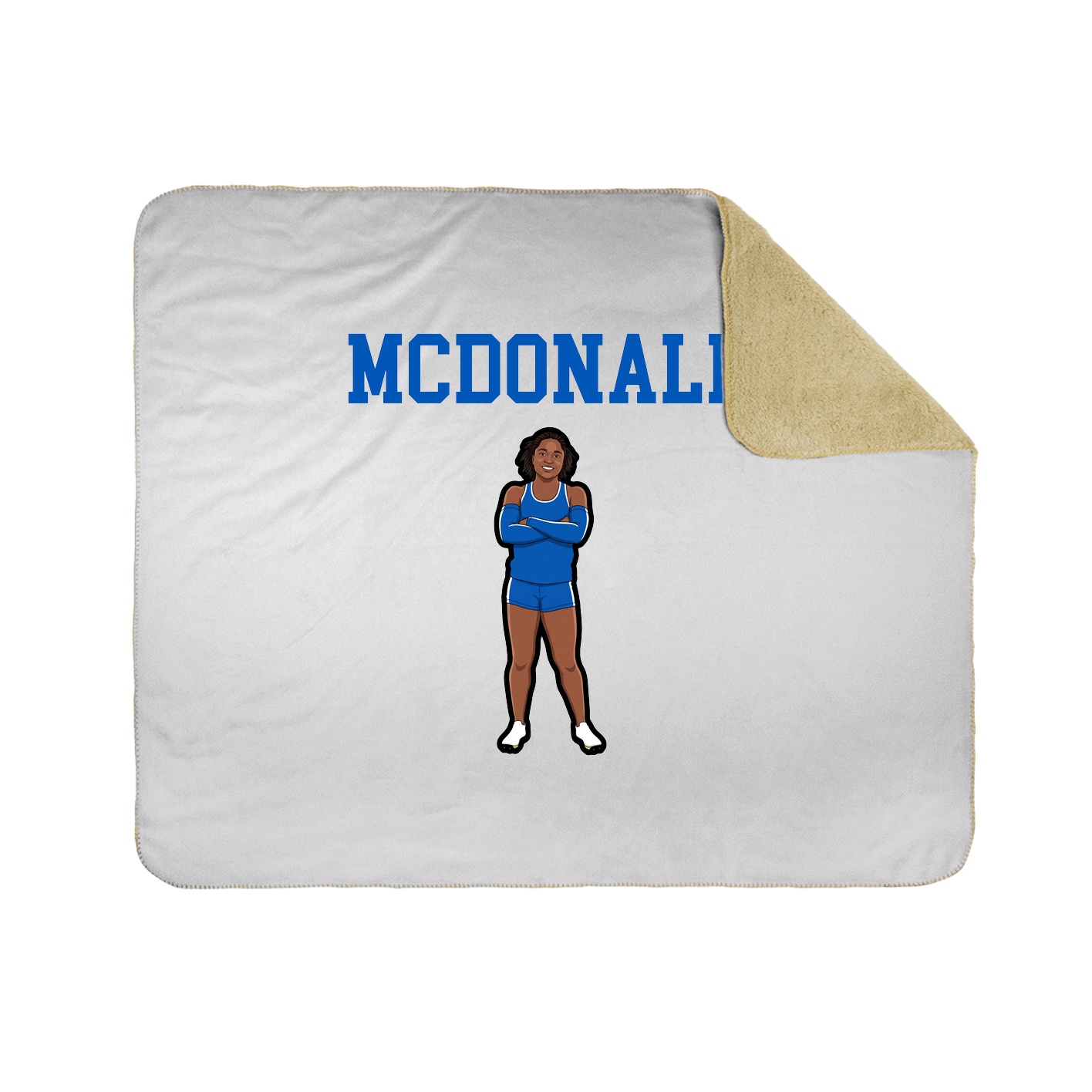 Throw Blanket — Shirsey in White