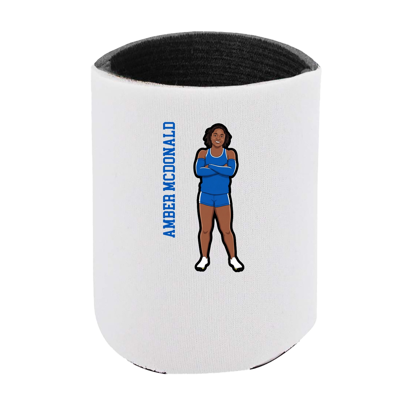 Can Holder — Name Vertical in White