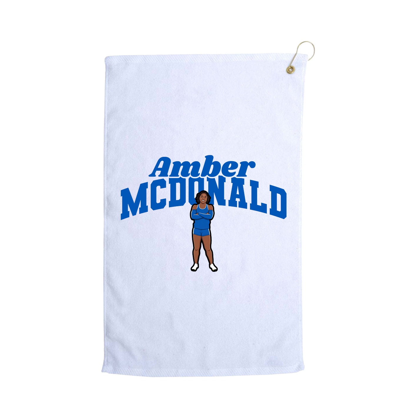 Golf Towel — Signature Arch in White