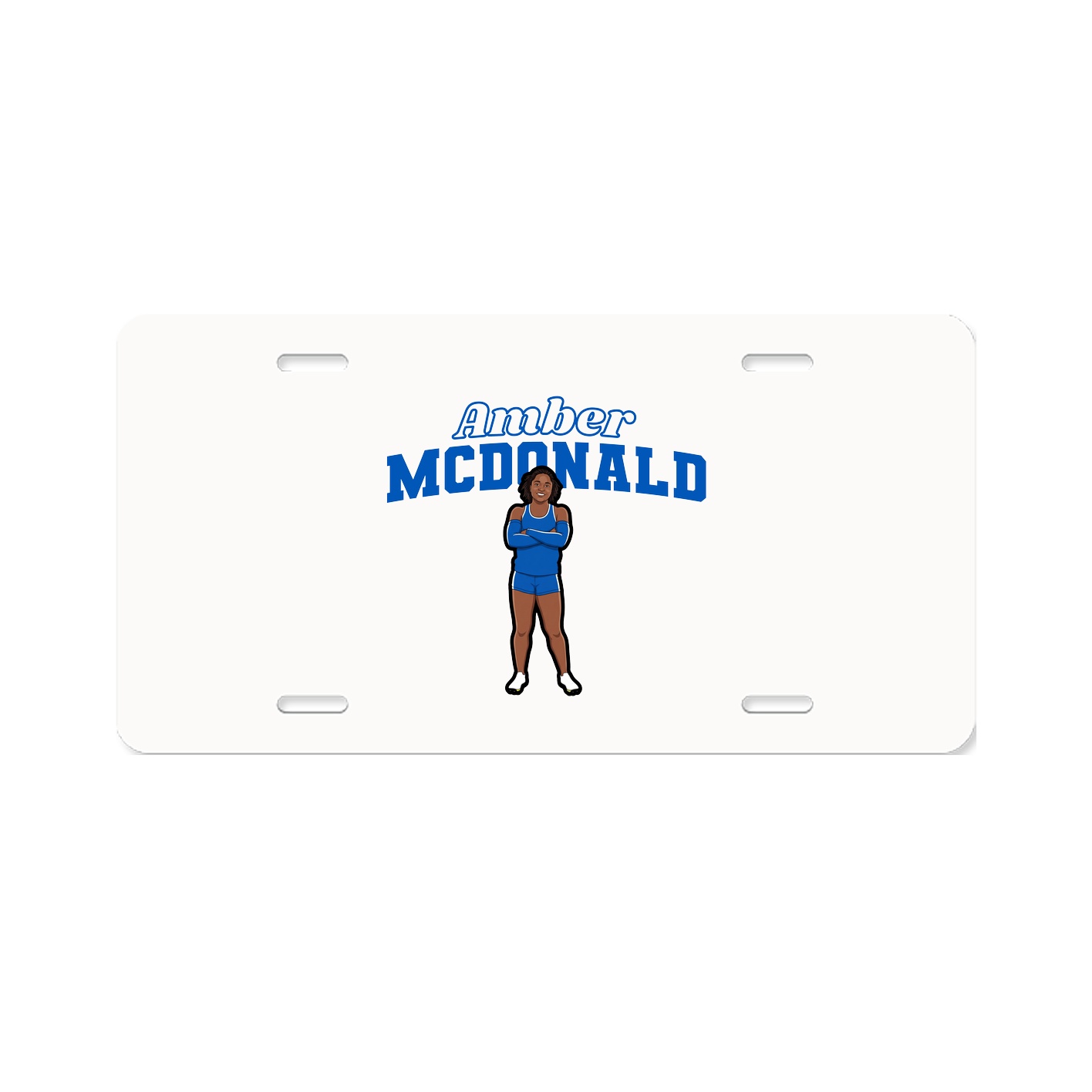 License Plate — Name Arch in Classic