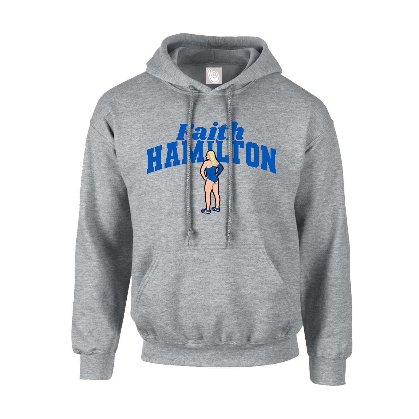 Youth Hoodie — Signature Arch in Grey