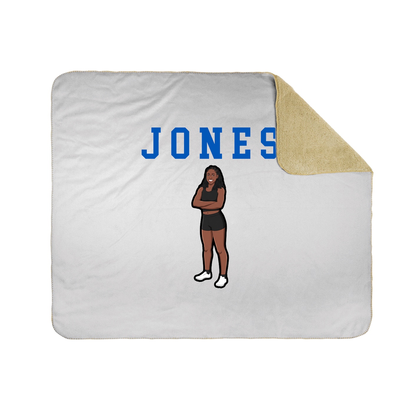 Throw Blanket — Shirsey in White