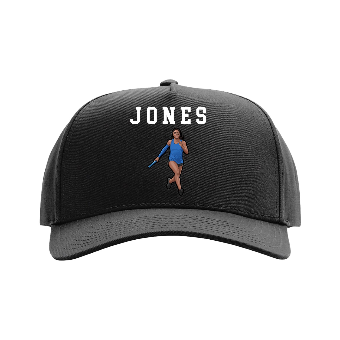 Full Fabric Five-Panel Champ Cap — Shirsey in Black