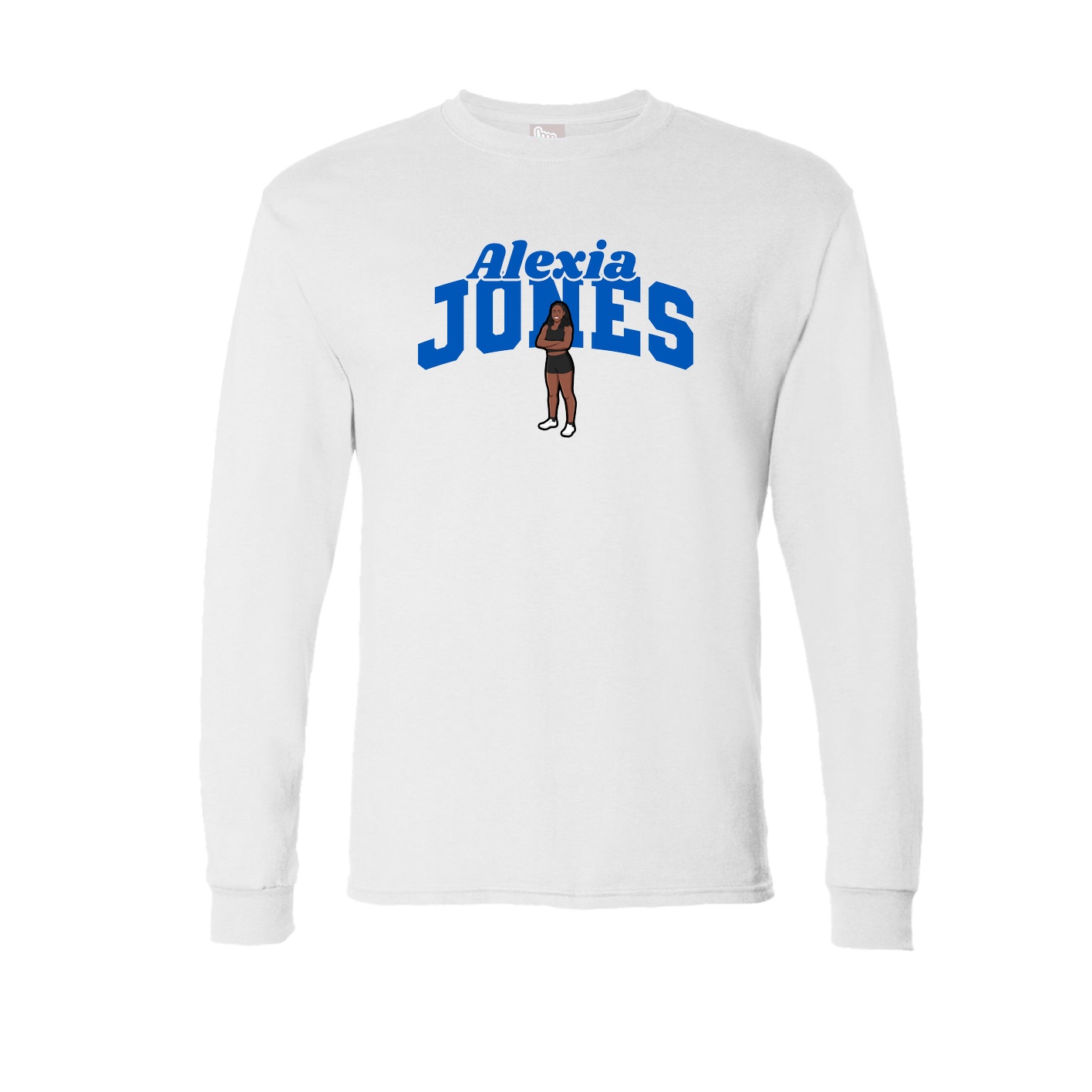 Long Sleeve Tee — Signature Arch in White