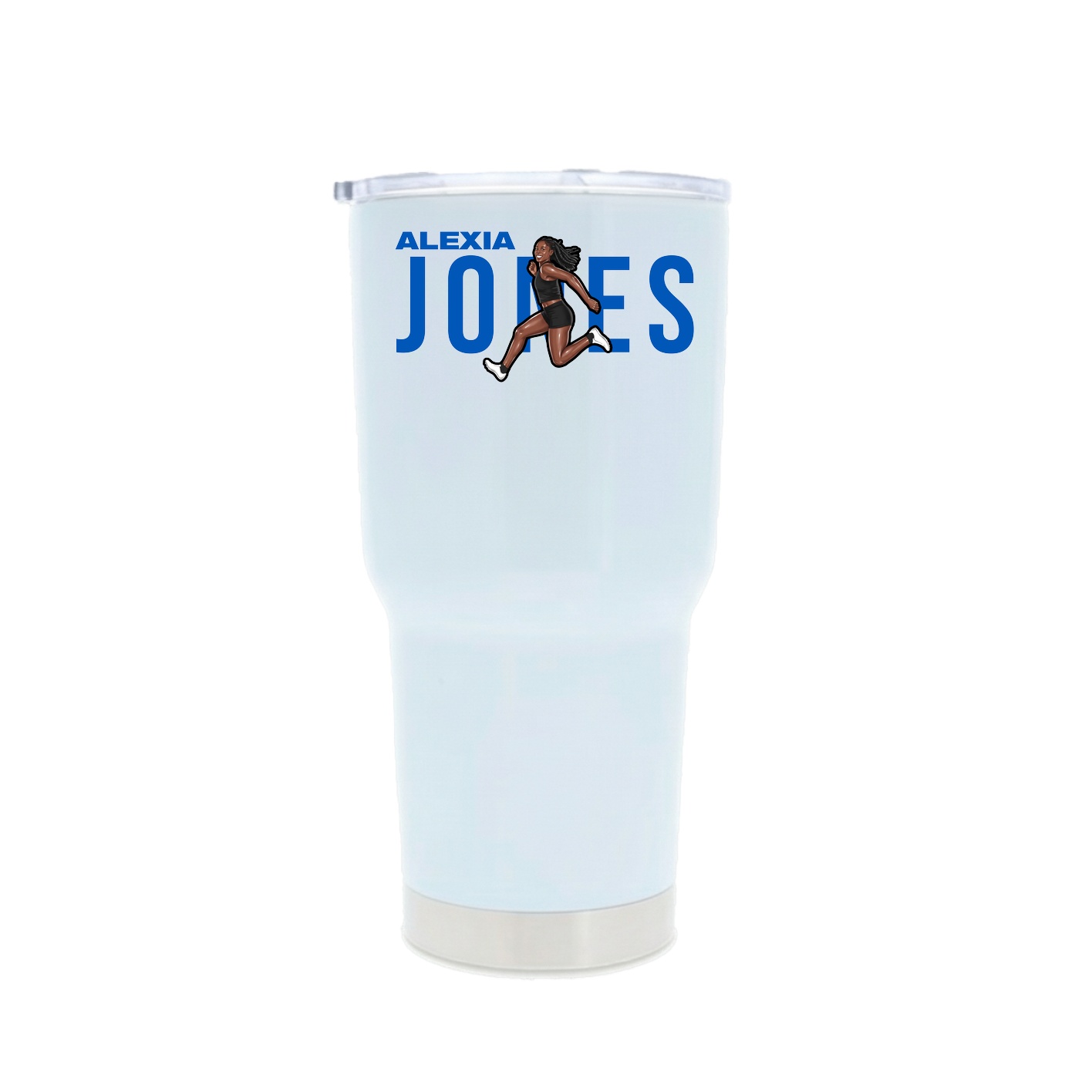 30oz Stainless Steel Tumbler — Player Name in White