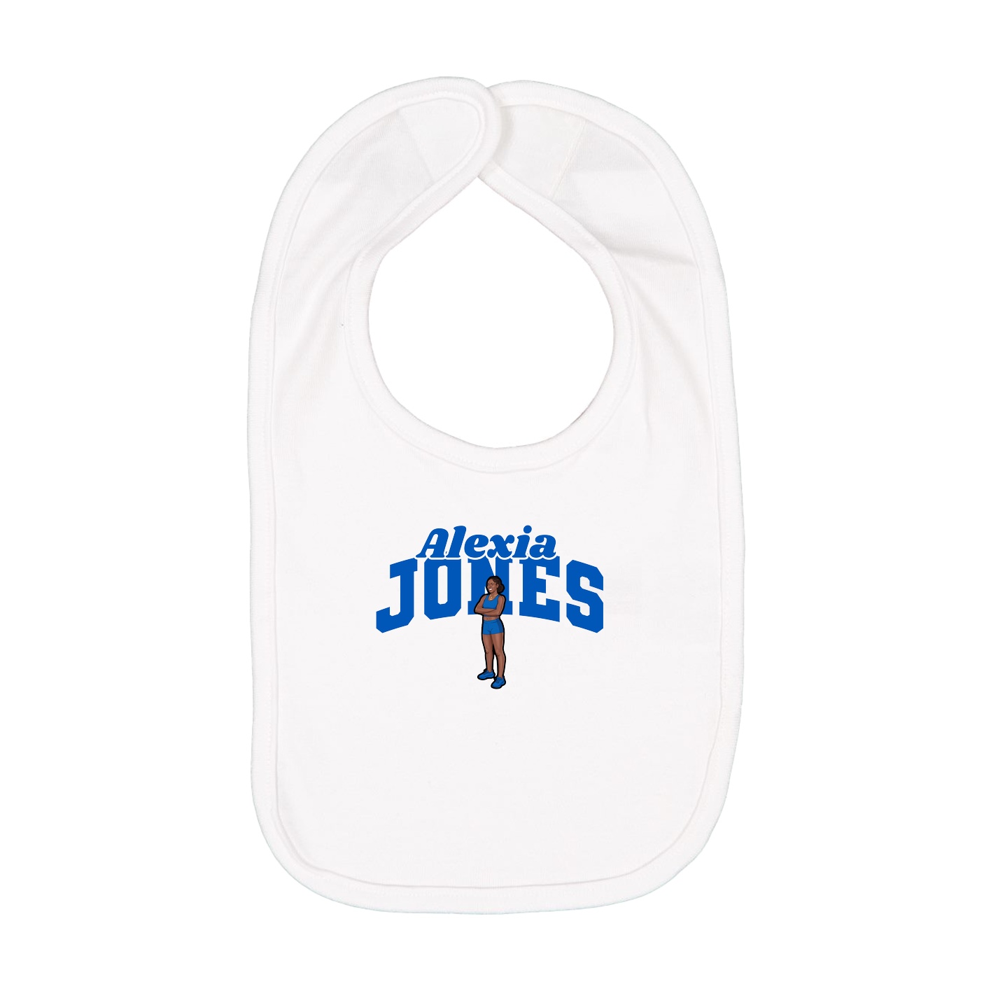Infant Bib — Signature Arch in White