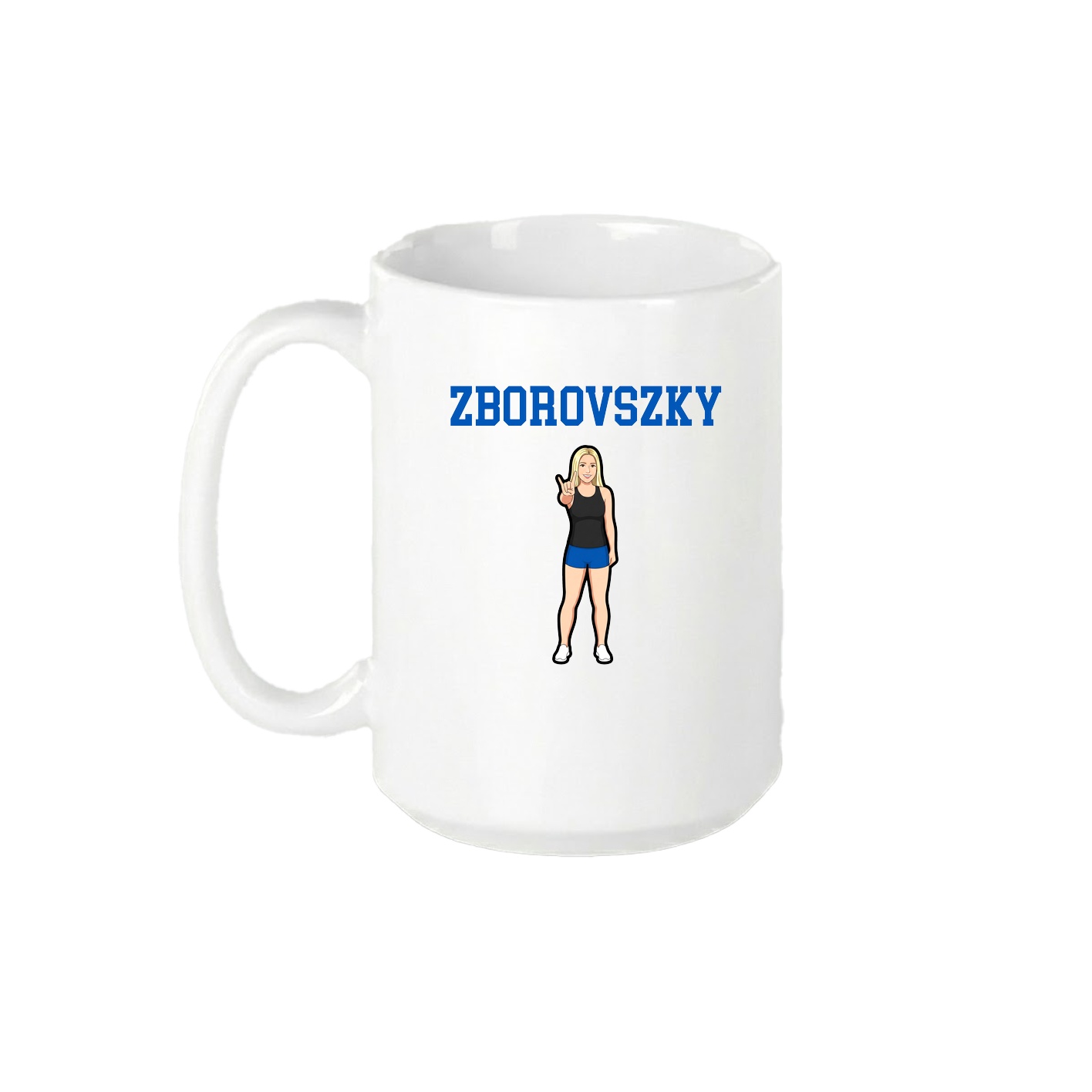 15oz Coffee Mug — Shirsey in White