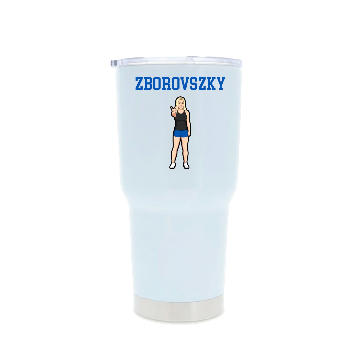 30oz Stainless Steel Tumbler — Shirsey in White