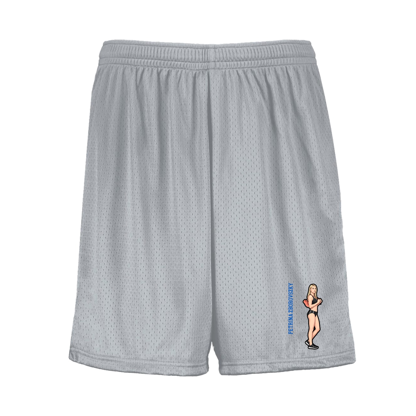 Shorts — Name Vertical in Silver