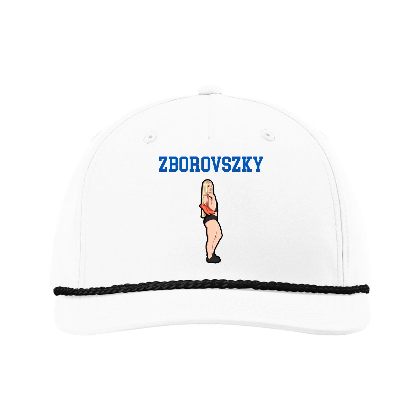 Five-Panel Classic Rope Cap — Shirsey in White