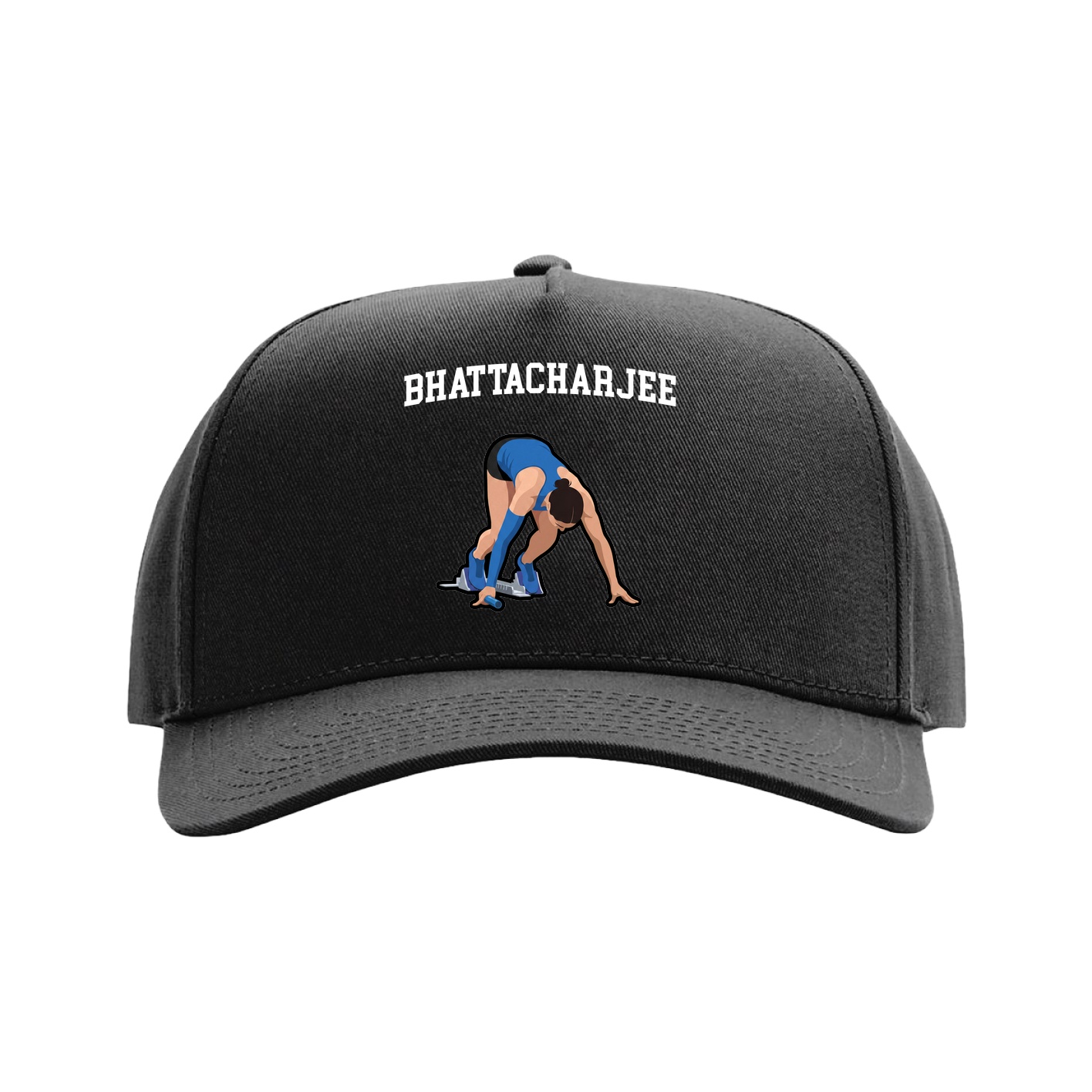 Full Fabric Five-Panel Champ Cap — Shirsey in Black