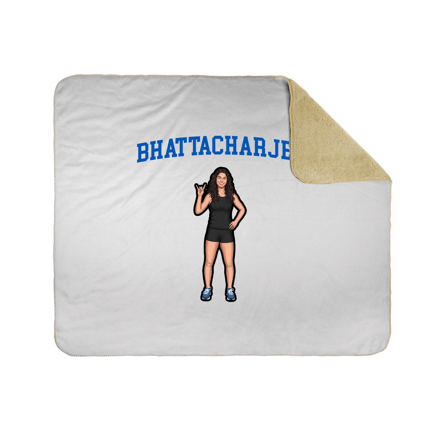 Throw Blanket — Shirsey in White