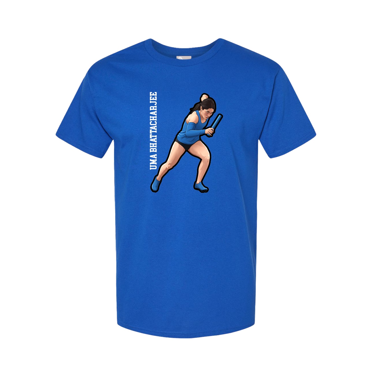 Tee — Name Vertical in Royal