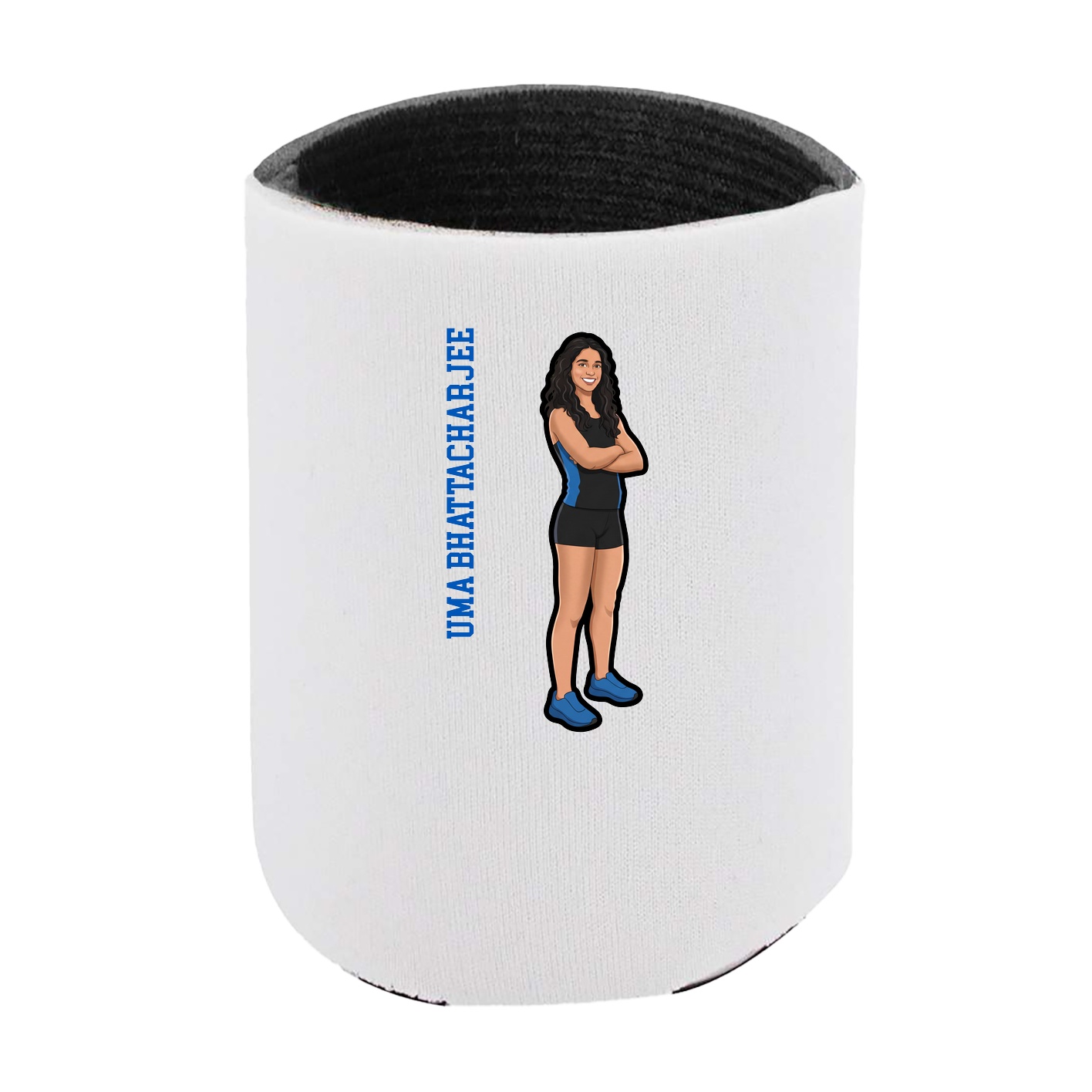 Can Holder — Name Vertical in White