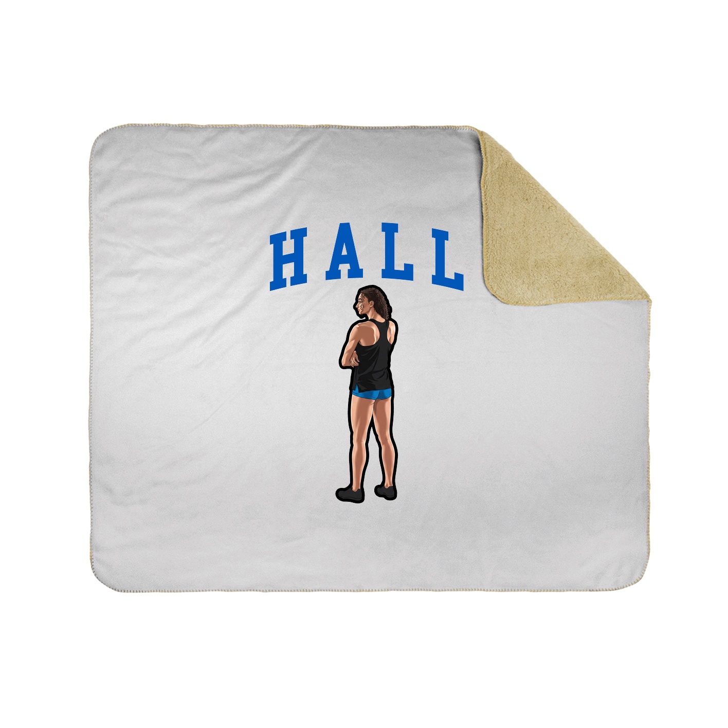 Throw Blanket — Shirsey in White