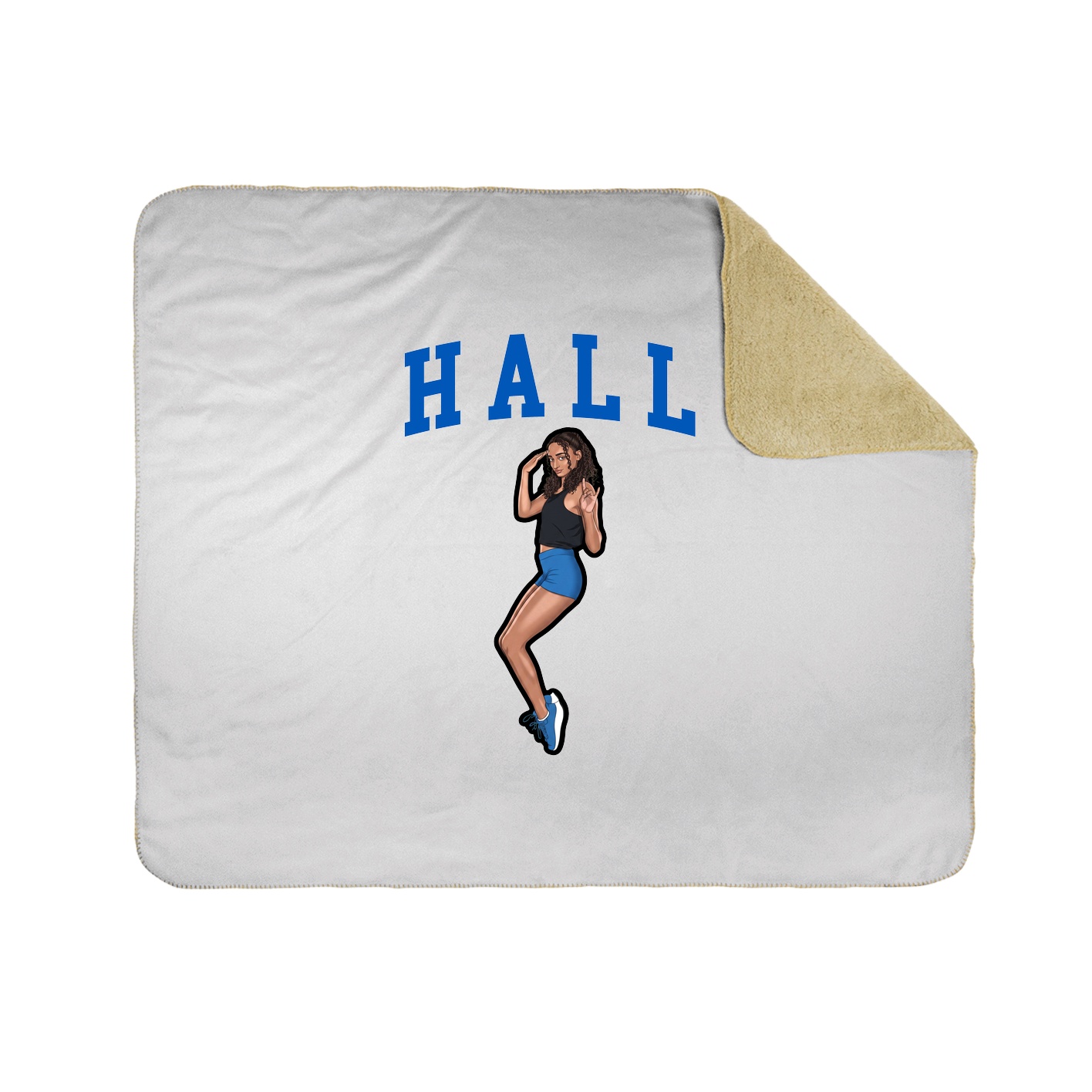 Throw Blanket — Shirsey in White