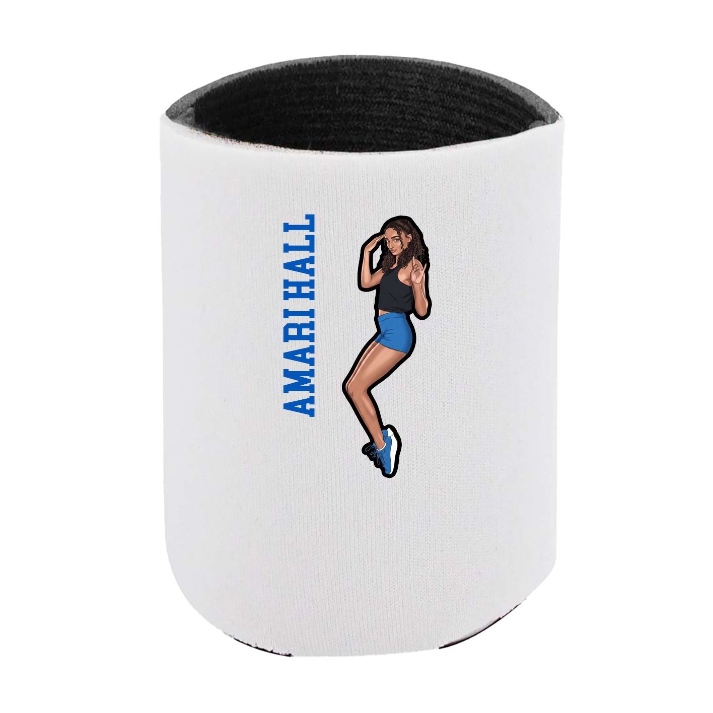 Can Holder — Name Vertical in White