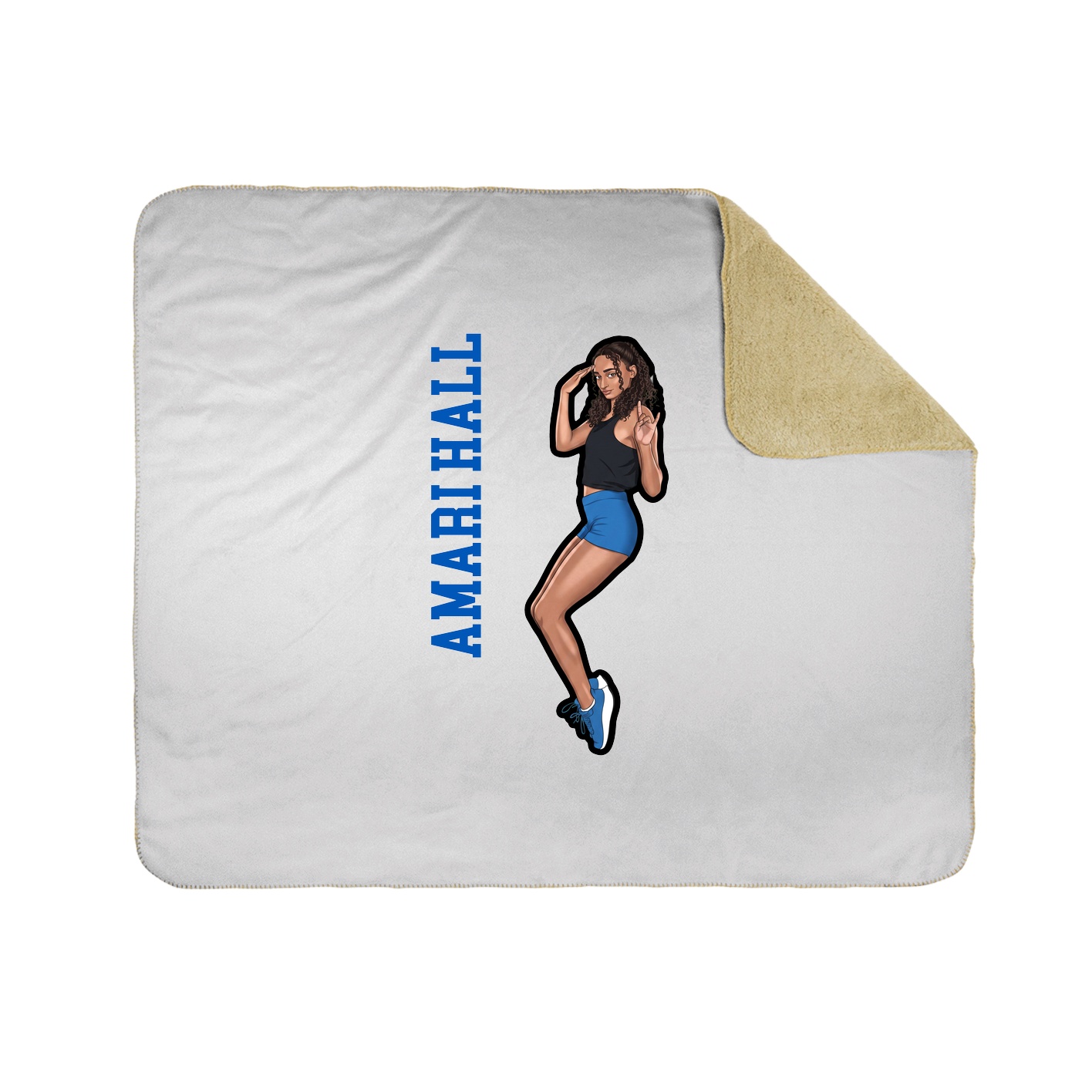 50x60 Sherpa Lined Throw Blanket