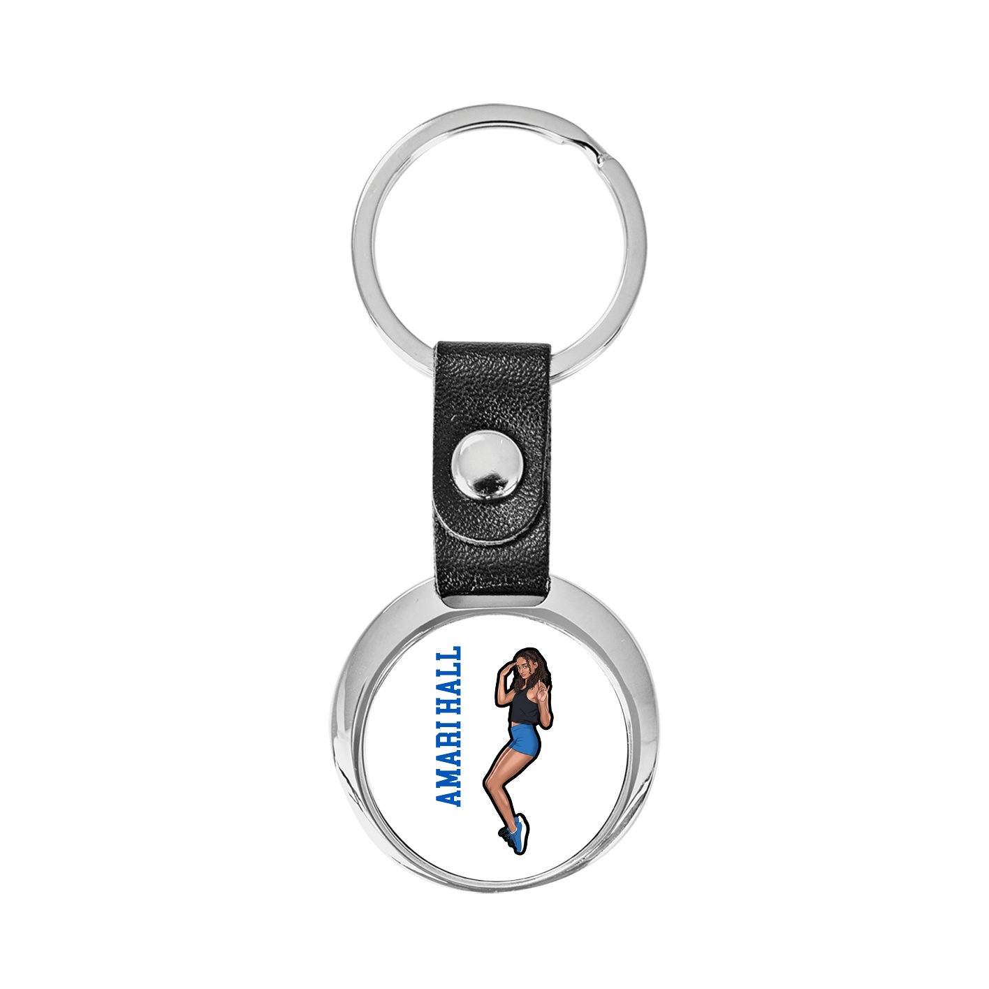 Key Chain — Name Vertical in Classic