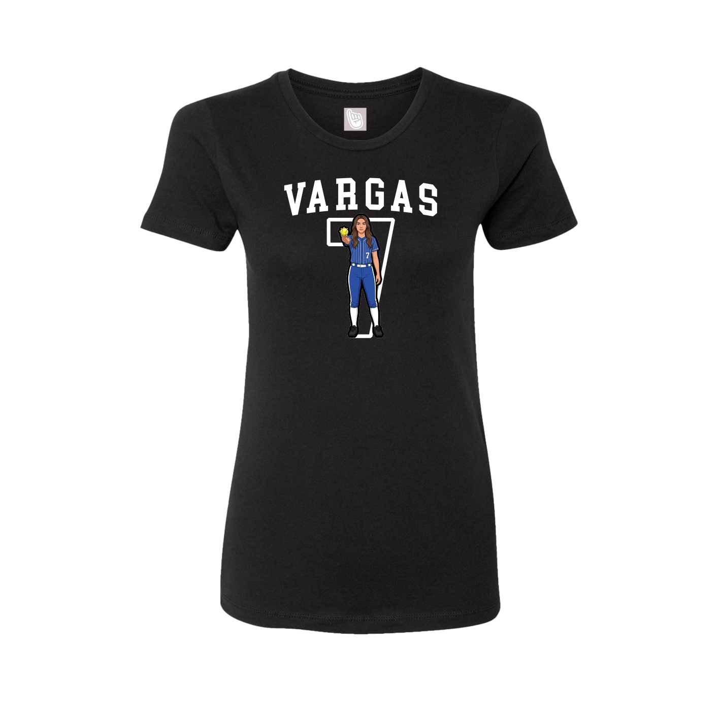 Fitted Women's Tee — Shirsey in Black