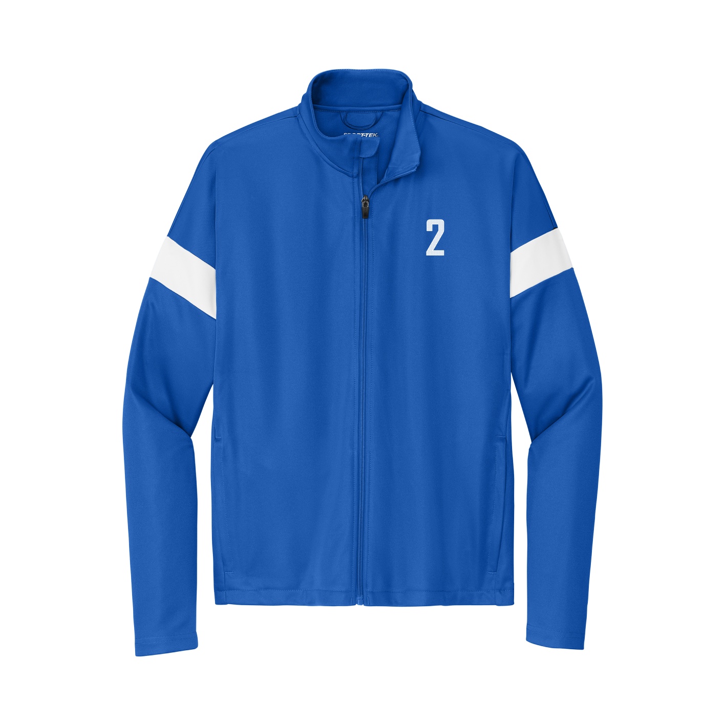 Team Travel Full-Zip Jacket — Front Shirsy in Royal/White