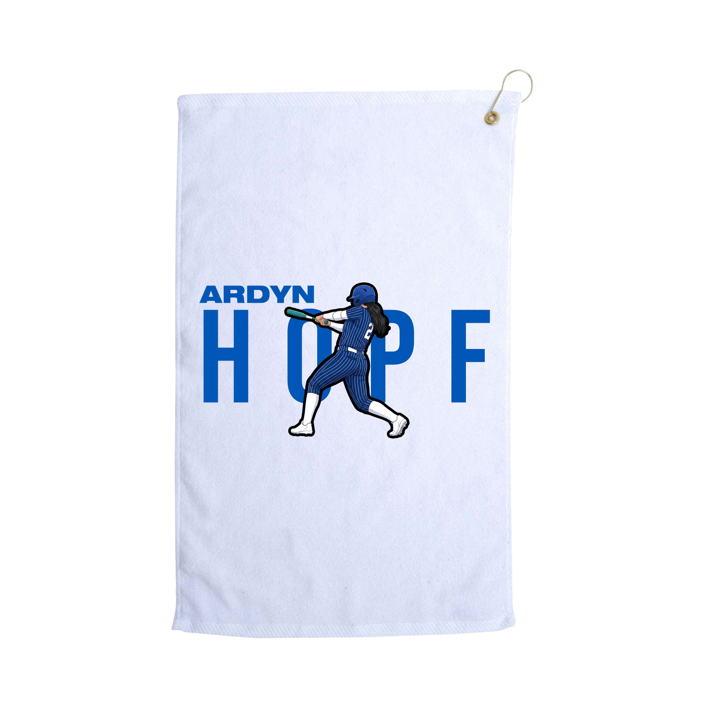 Golf Towel — Player Name in White