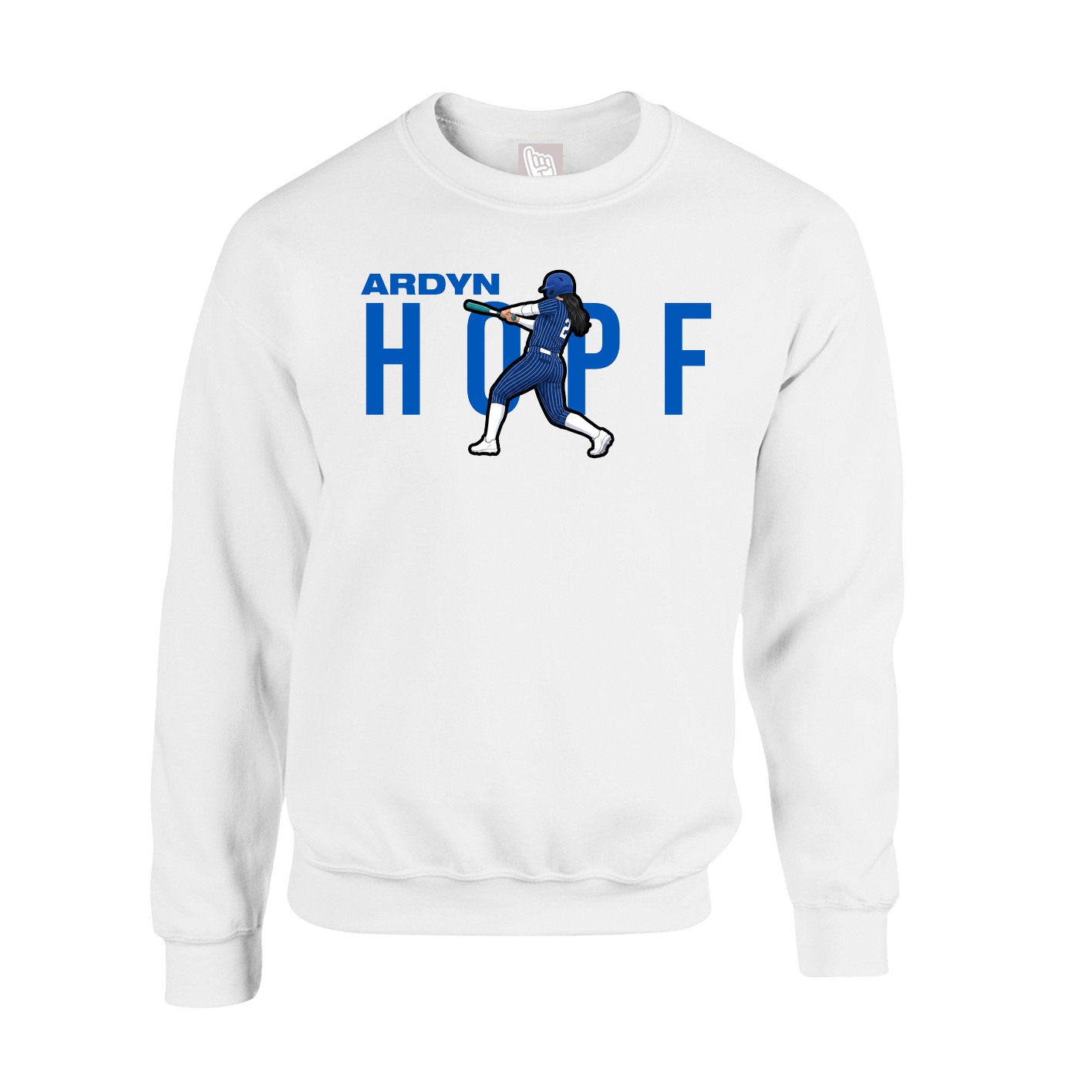Fleece Crew — Player Name in White