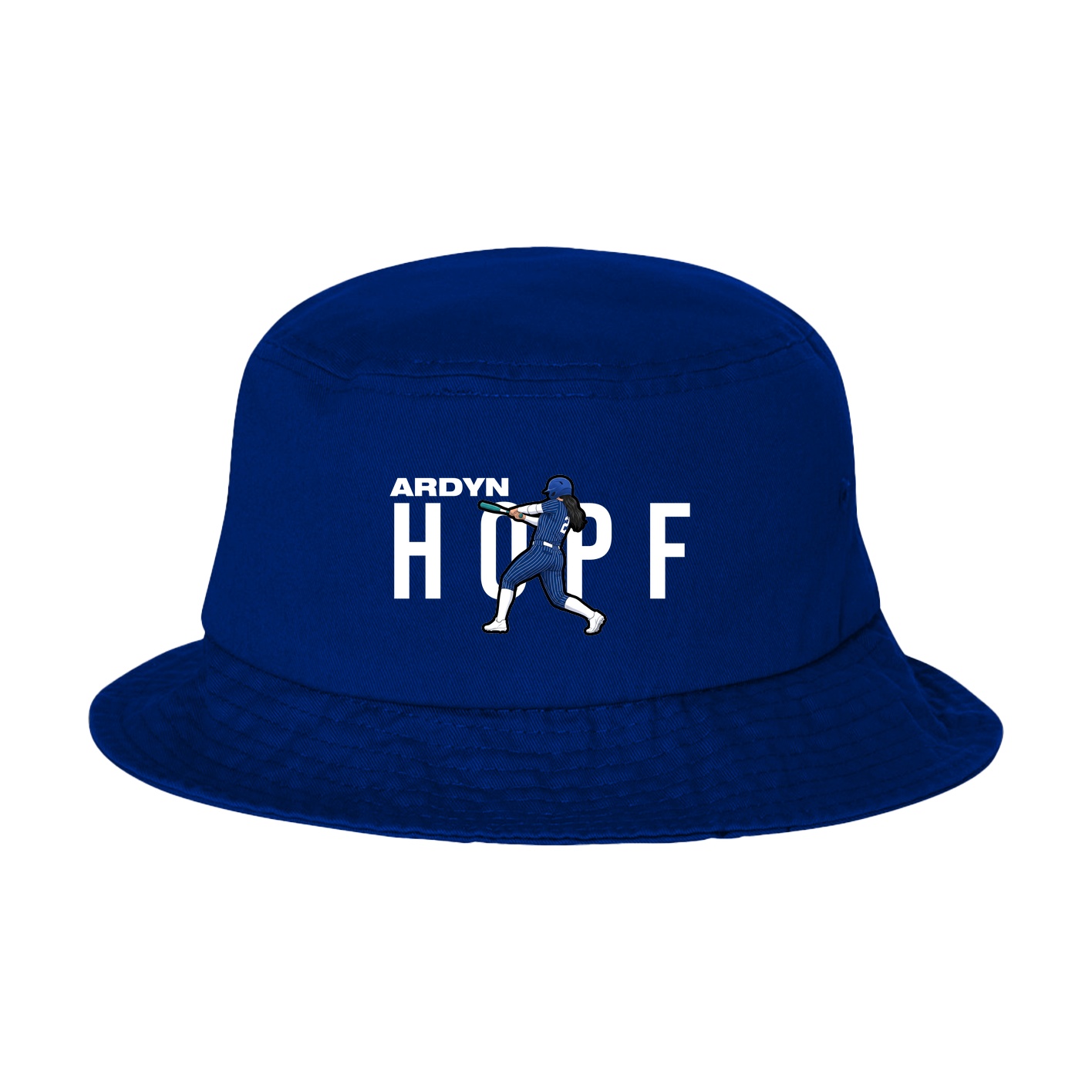Bucket Cap — Player Name in Royal Blue