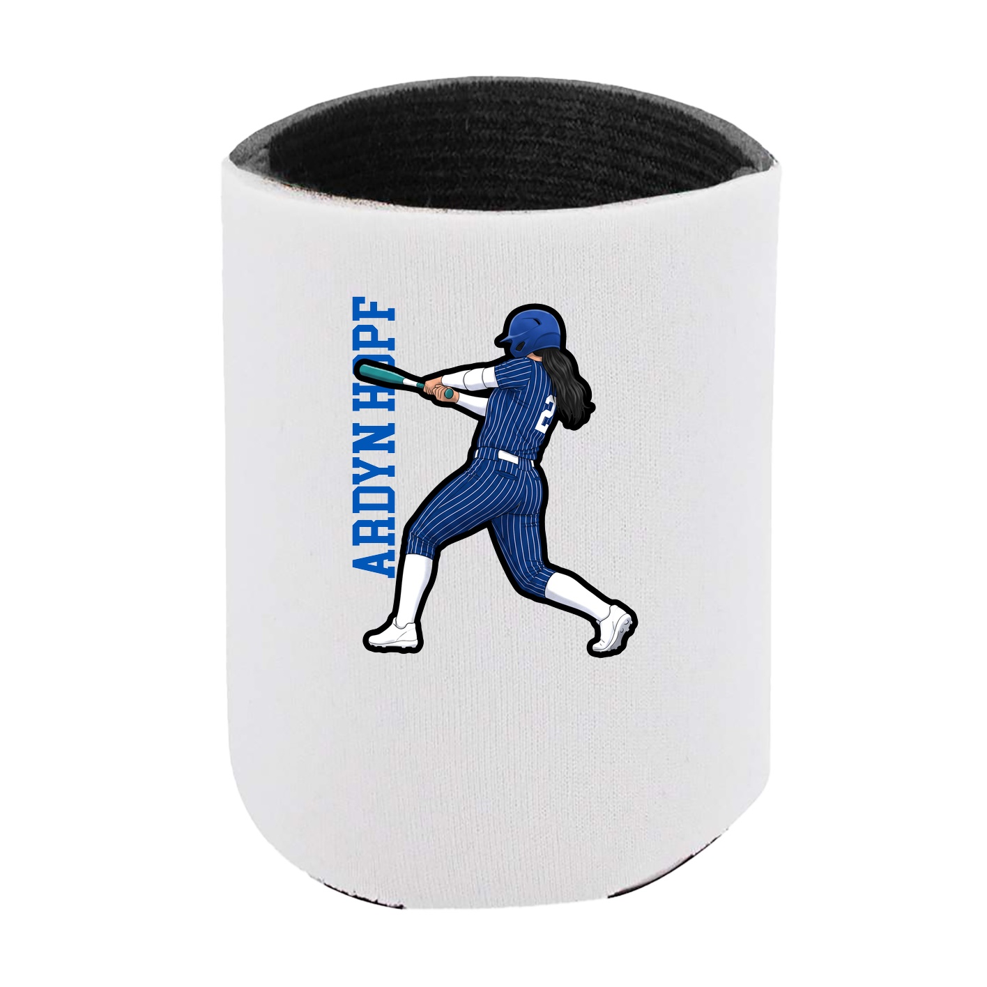 Can Holder — Name Vertical in White