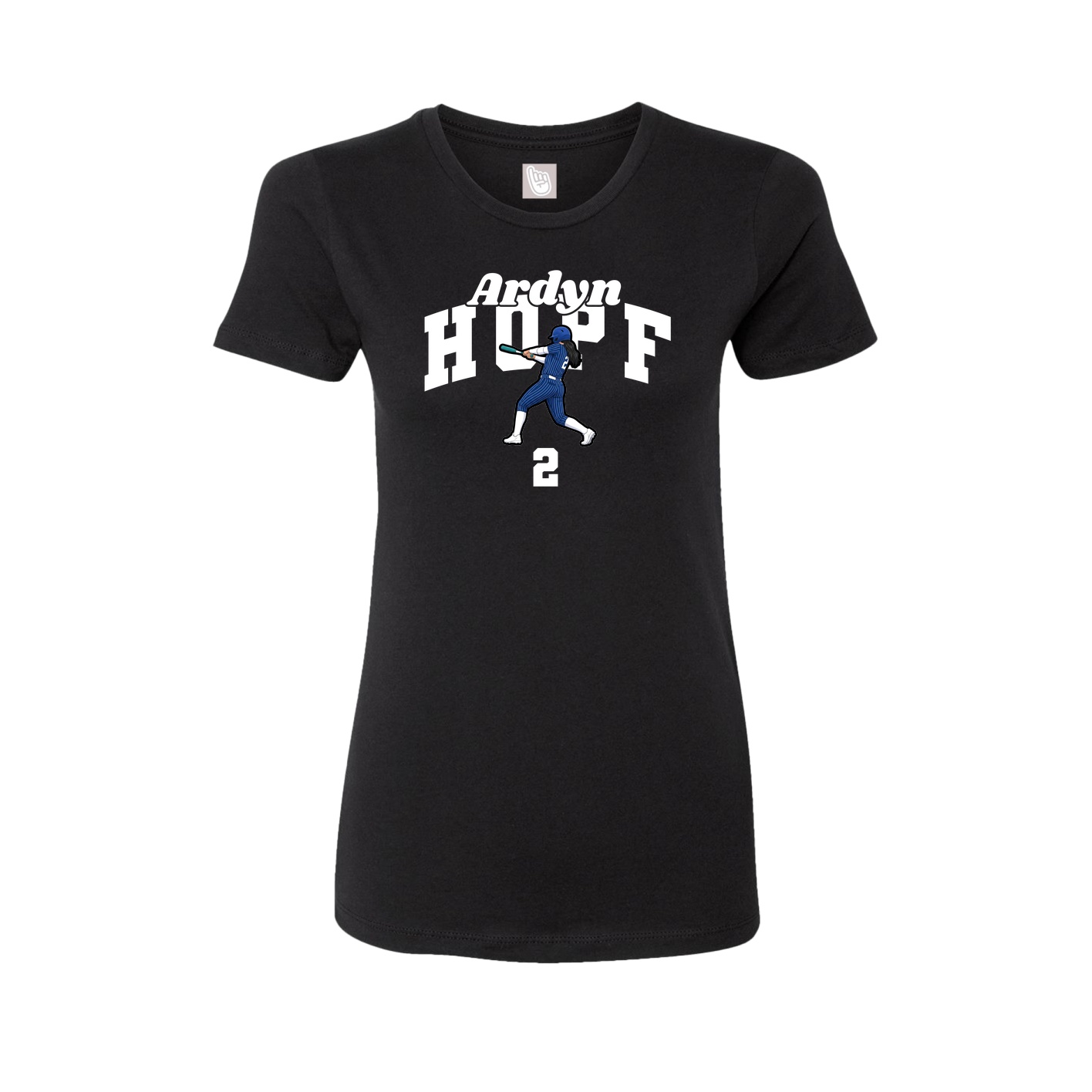 Womens Tee — Signature Arch in Black
