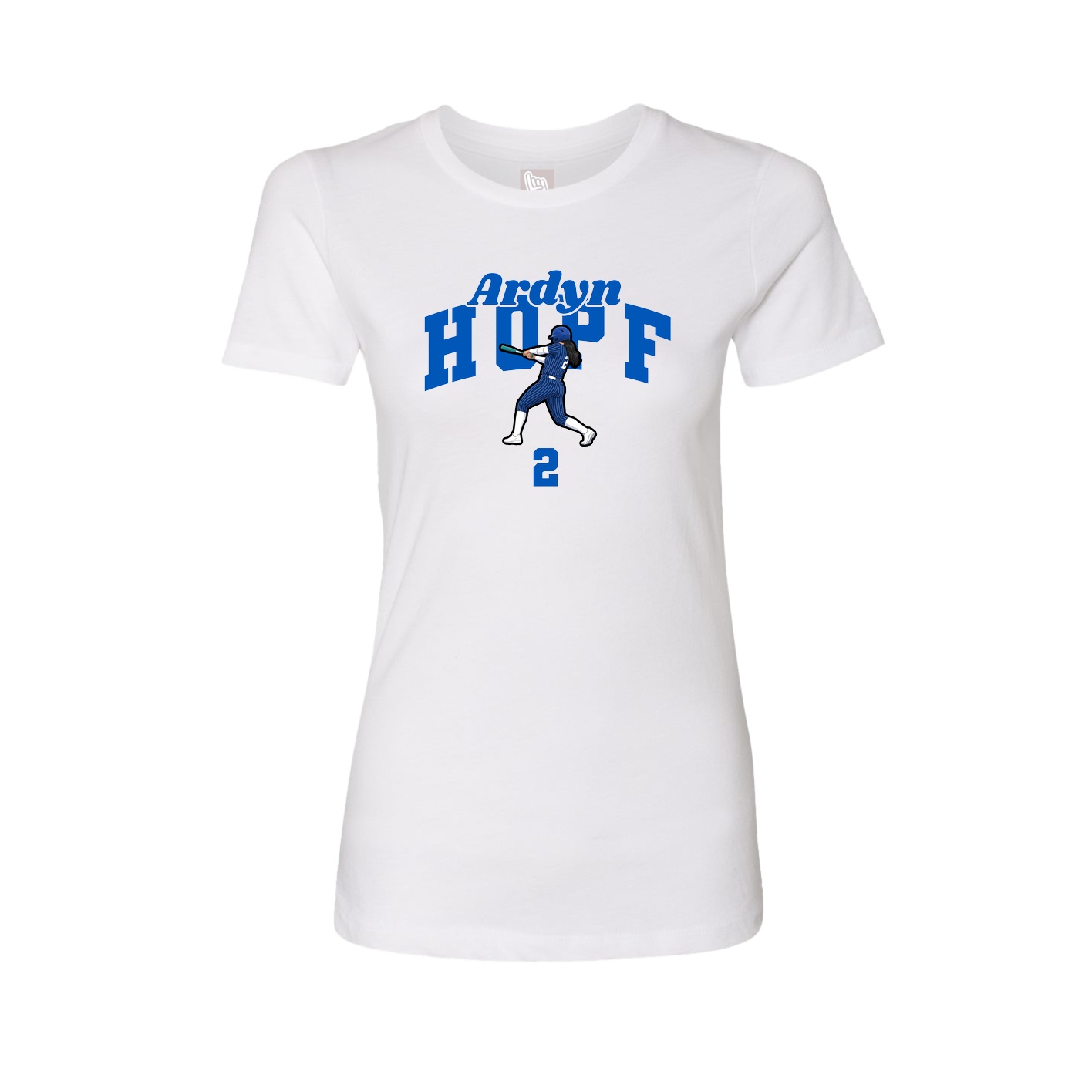 Womens Tee — Signature Arch in White