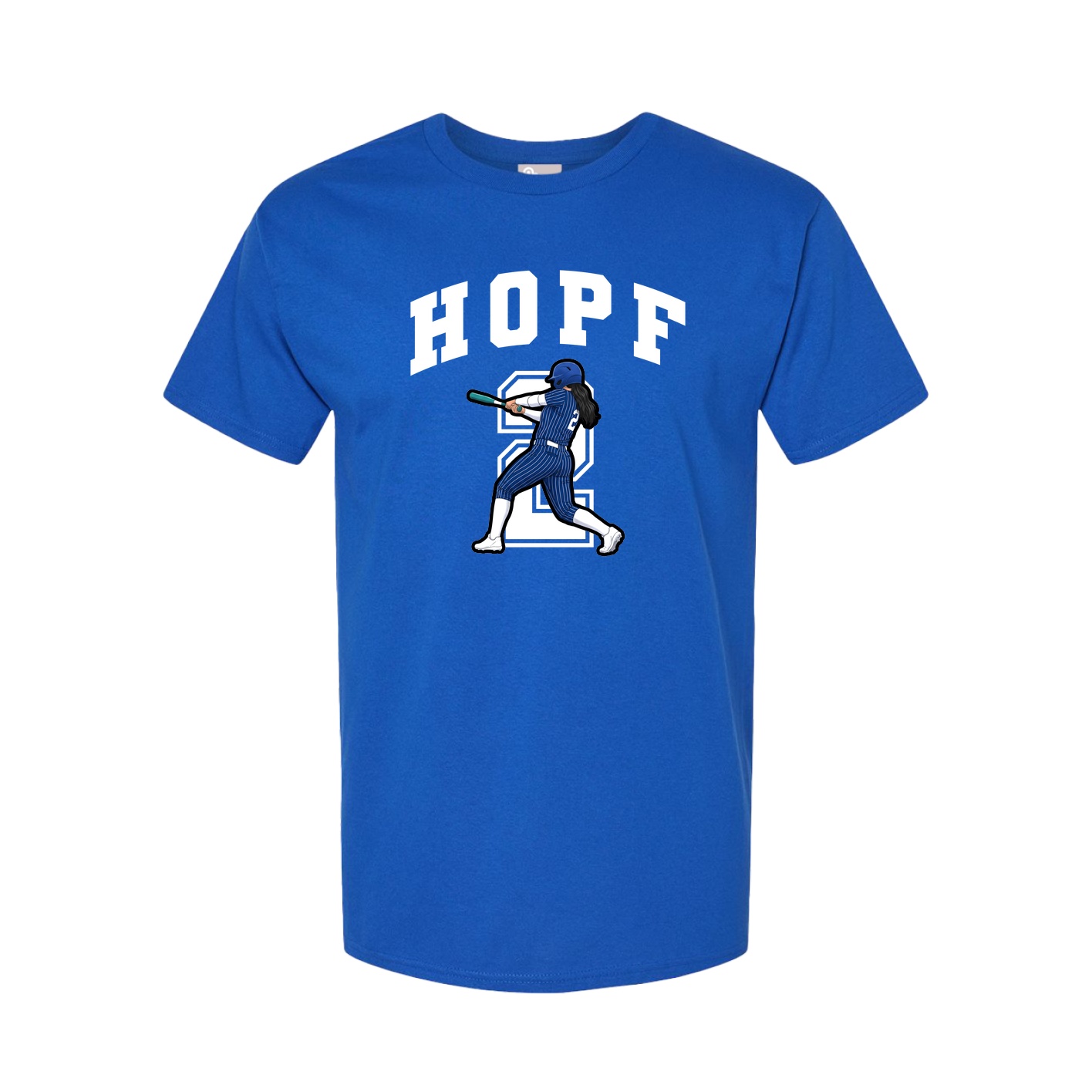 Youth Tee — Number in Royal